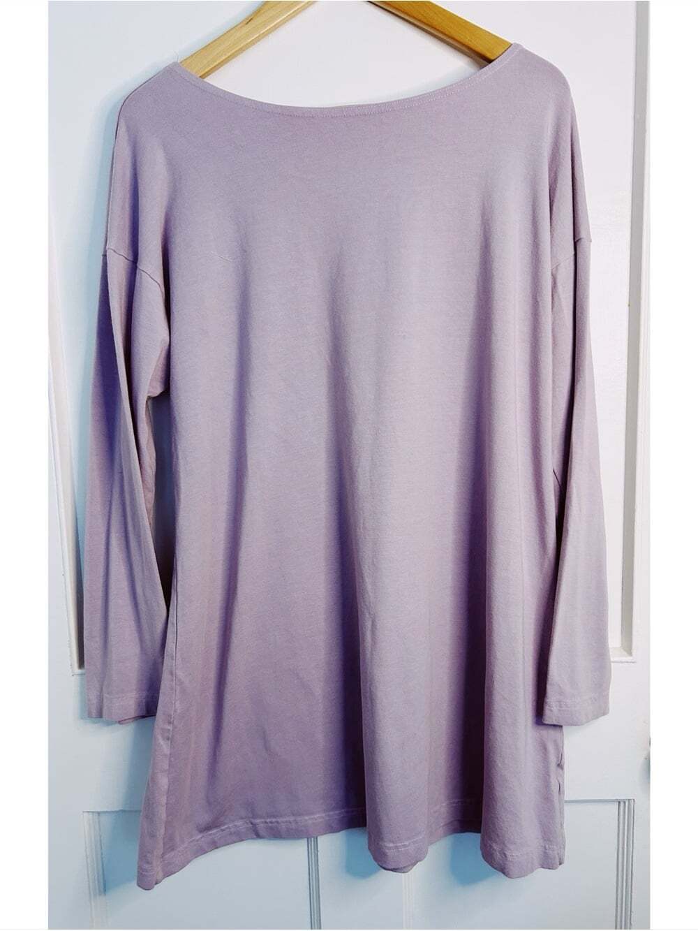 Bryn Walker Oversized Lavender Long Sleeved Shirt/Tunic Size M